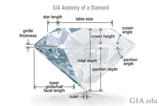 Hướng dẫn đọc sơ đồ giấy chứng nhận kim cương GIA GIV một cách chính xác